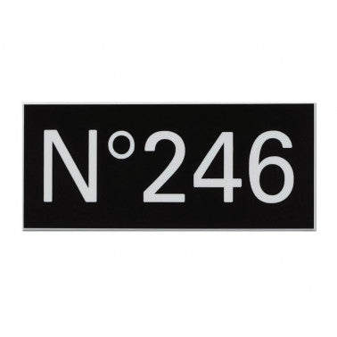 Plaque numéro de boite
