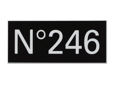 Plaque numéro de boite