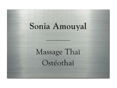 Plaque pro médecine douce