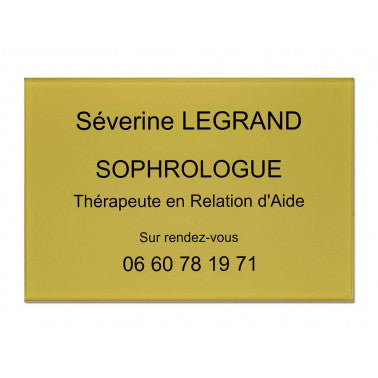 Plaque pro sophrologue