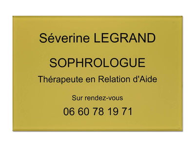 Plaque pro sophrologue