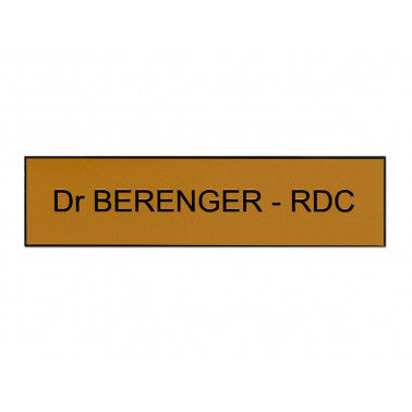 Plaque boite aux lettres Dr