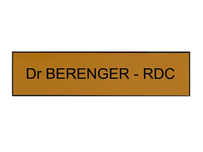 Plaque boite aux lettres Dr