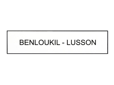 Plaque nom boite aux lettres