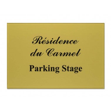 Plaque de parking
