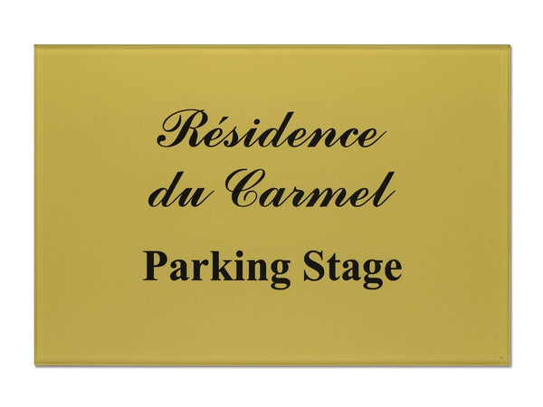 Plaque de parking