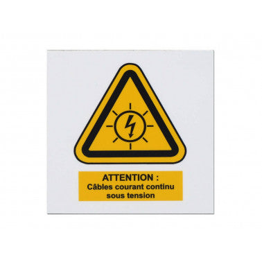 Plaque danger électrique