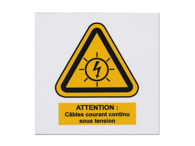 Plaque danger électrique