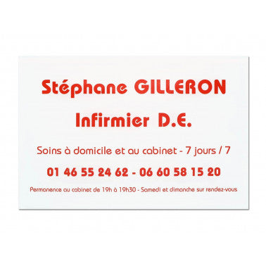 Plaque pro infirmier