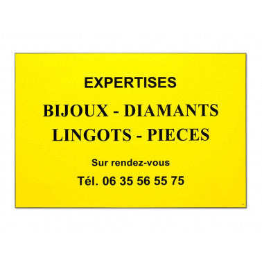 Plaque d'expert bijoutier