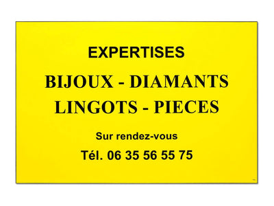 Plaque d'expert bijoutier