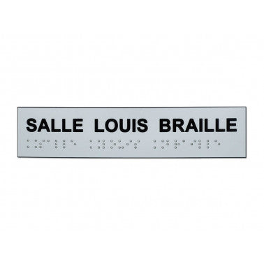 Plaque nom de salle en braille