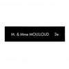 Plaque boite aux lettres aluminium