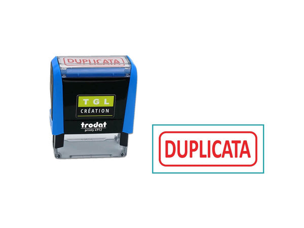Tampon Duplicata avec cadre