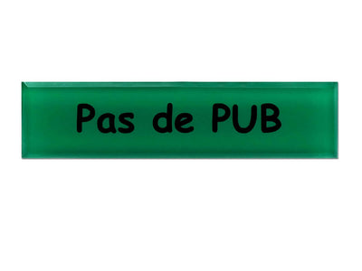 Plaque Stop pub verte