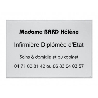 Plaque infirmière D.E.