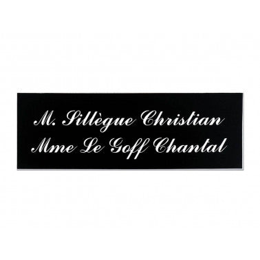 Plaque boite aux lettres pvc