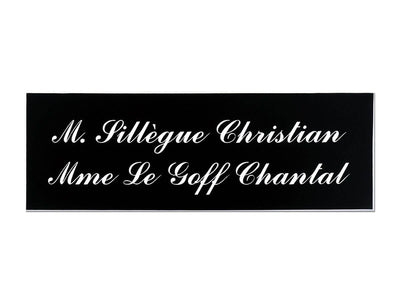 Plaque boite aux lettres pvc