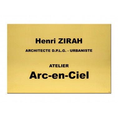 Plaque pro architecte