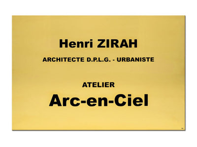 Plaque pro architecte