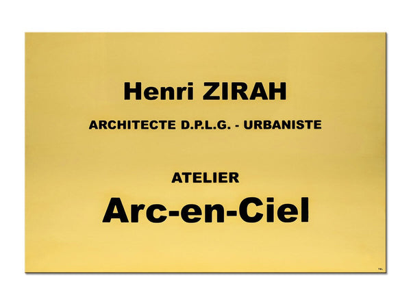 Plaque pro architecte