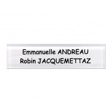 Plaque de boite aux lettres