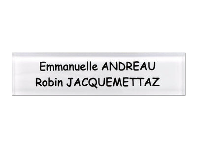 Plaque de boite aux lettres