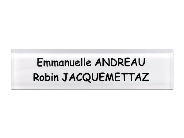 Plaque de boite aux lettres