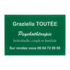 Plaque professionnelle Plexiglass