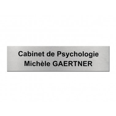Plaque cabinet psychologie