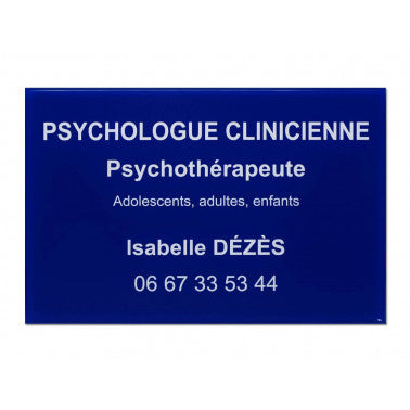 Plaque pro psychologue
