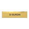Plaque boite aux lettres laiton
