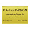 Plaque médecin plexiglass