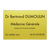 Plaque médecin plexiglass