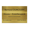 Plaque Kiné en Laiton