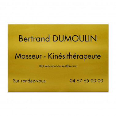 Plaque kiné en Aluminium