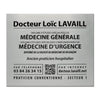 Plaque médecin Aluminium