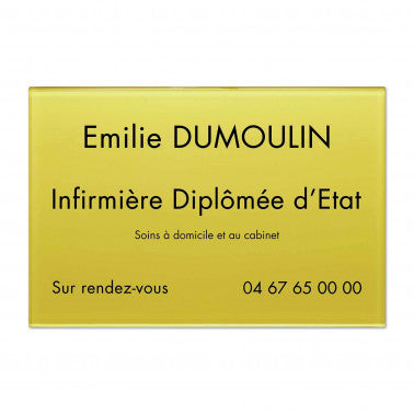 Plaque Infirmière en plexiglass
