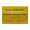 Plaque Infirmière en Aluminium