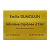 Plaque Infirmière en Aluminium