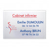 Plaque infirmière en Plexi quadri