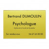 Plaque Psychologue en plexiglass