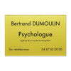 Plaque Psychologue en plexiglass