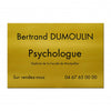 Plaque Psychologue en Aluminium