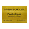 Plaque Psychologue en Aluminium