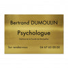 Plaque Psychologue en Laiton