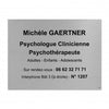 Plaque Psychologue en Aluminium