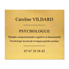 Plaque Psychologue en Laiton
