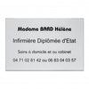 Plaque Infirmière en plexiglass