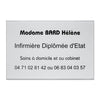 Plaque Infirmière en plexiglass